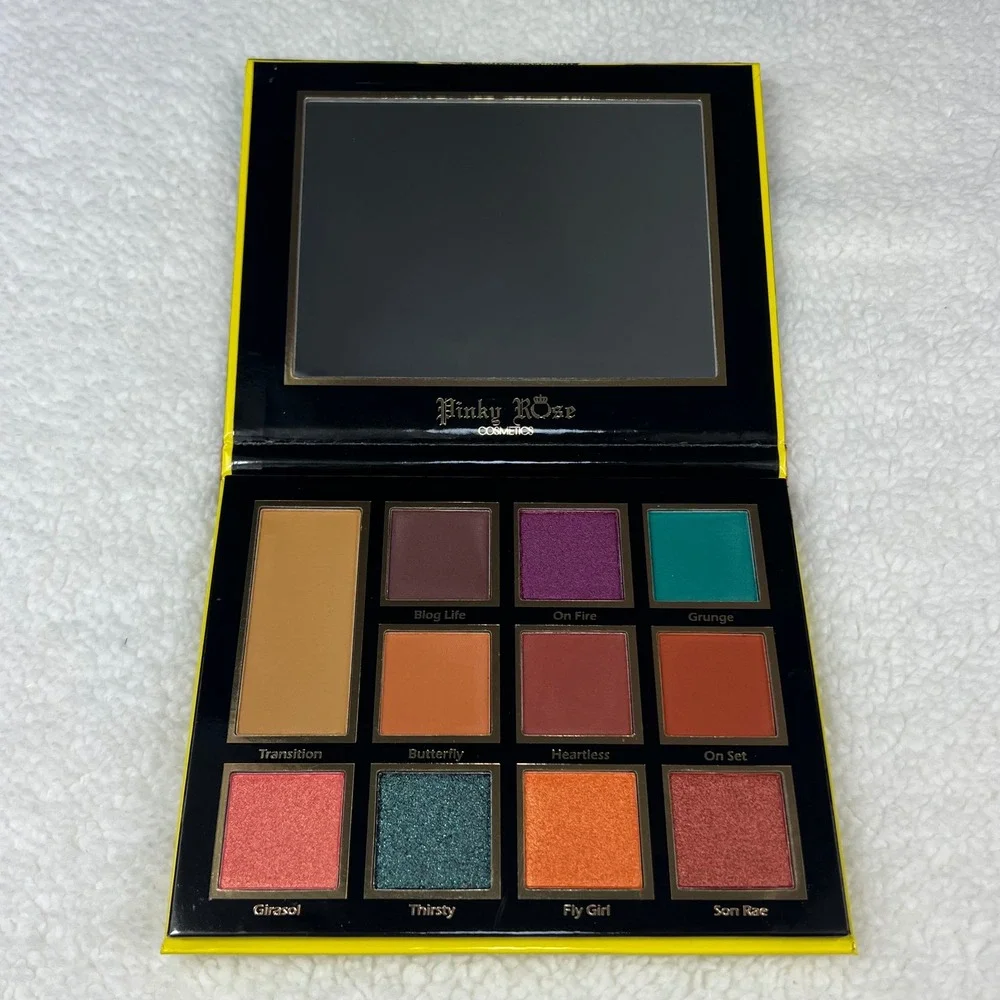 Pinky Rose Cosmetics Sunflower Eyeshadow Palette Cruelty‎ Free Makeup Beauty Y2K
